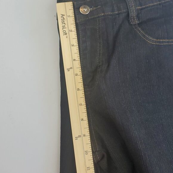 COS Jeans Black Denim Straight Leg Hi-Rise Black Embroidery Sequins Size 8P - Picture 16 of 16